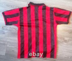 Vintage Ac Milan Home Football Shirt 1995-1996 Lotto Mens Large Rare Original