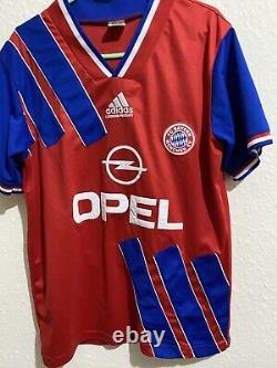 Vintage Bayern Munich 10 Home Football Shirt 1993/95 Mens Size M Original Adidas