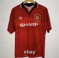 Vintage original Manchester United 1994 1996 Home Shirt. Men's XL