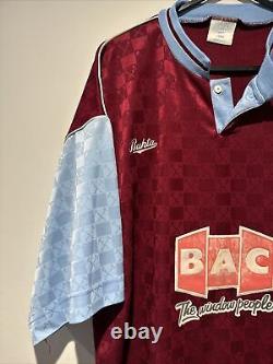 West Ham United 1989/91 Home Football Shirt Vintage Bukta Original Mens Large