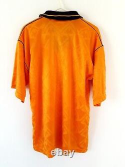 Wolves Home Shirt 1990. Small Adults 34/36. Original Orange Football Top Only S