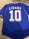 Zinedine Zidane Signed France 1998 Home Football Shirt. Comes With Fanatics Coa