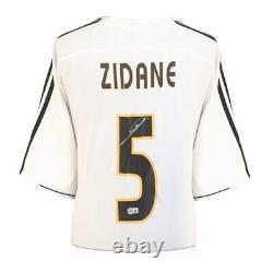 Zinedine Zidane Signed Real Madrid 2003-04 Home Football Shirt. Superior Frame